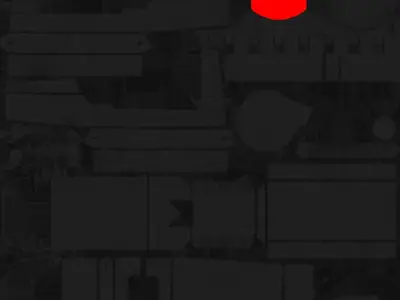 MP7 Low Poly model dot in sky Low-poly 3D model