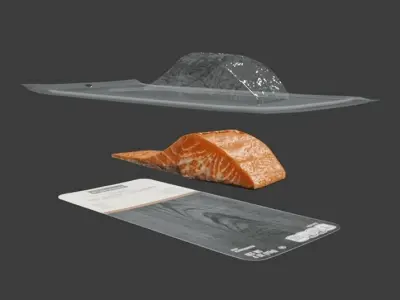 Smoked Salmon 2 3D model