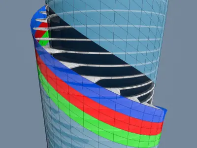 Skyscraper 04 Low-poly 3D model