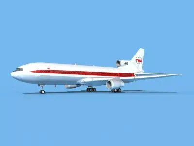 Lockheed L1011 Trans World 1 3D model