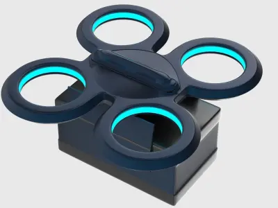 Package Delivery Sci Fi Drone 3D model