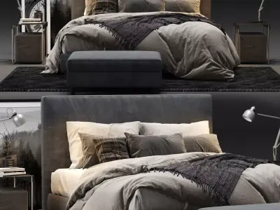 Dunvik Bed Set 3D model