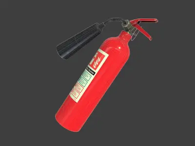 Fire Extinguisher Low-poly 3D model