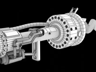 Alien Pulse Rifle Free low-poly 3D model