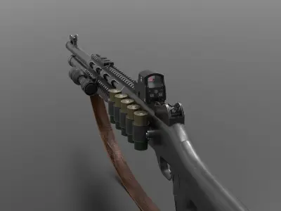 Shotgun 90  Fps - Tps  Low-poly 3D model