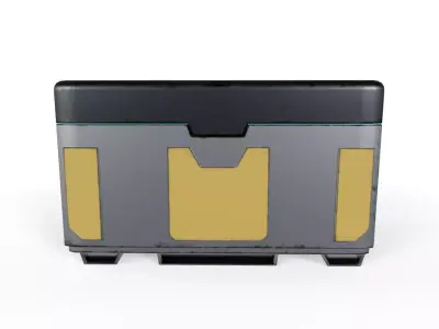 Sci-Fi Storage Loot Crate 02 - PBR Game Ready Low-poly 3D model