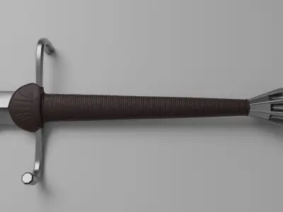Svante Longsword Low-poly 3D model
