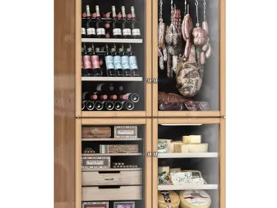 Cantina fridge 3D model