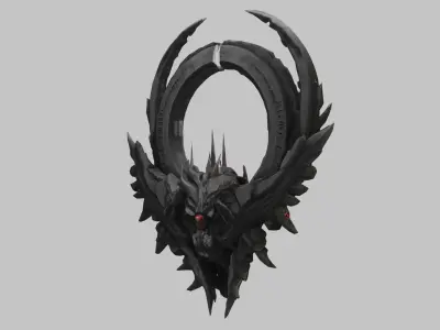 Kaiju Hunter Sigil Low-poly 3D model