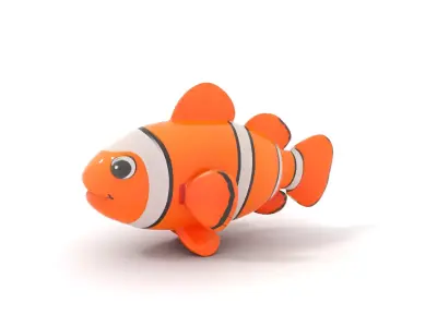 Clownfish Inflatable Model Pack Low-poly 3D model