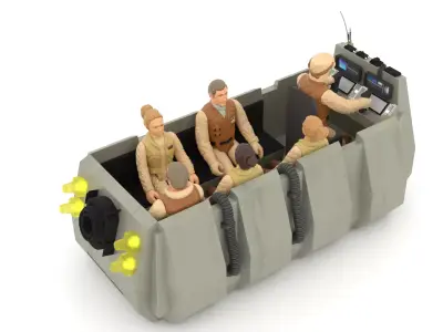 Echo Base Rebel Personnel Carrier 1-18 scale Hasbro Kenner 3D print model