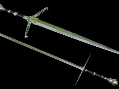 Swords Pack 10 Models Low-poly 3D model