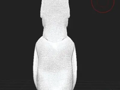 Easter Island Moai Statue High Poly 3D model