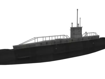 B11 Submarine 3D Model 3D model
