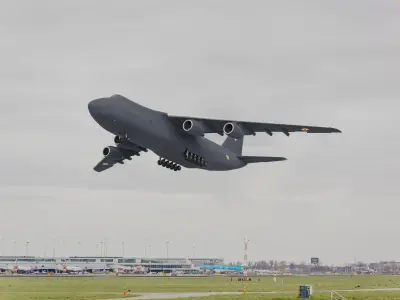 Antonov An124 Model in IAF Colors Low-poly 3D model