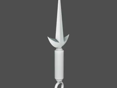 Minatos Kunai 3D Model Free low-poly 3D model