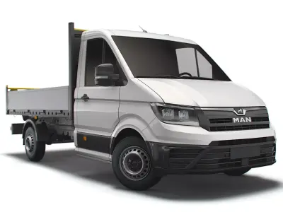 MAN TGE Single Cab Tipper 2021 3D model