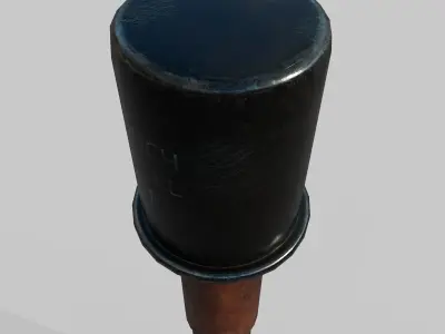 Grenade M24 Stielhandgranate Low-poly 3D model