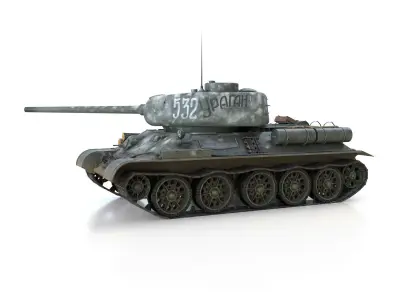 T-34 85 - Soviet medium tank - 532 3D model