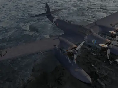 CANT Z-506C Airone 3D model