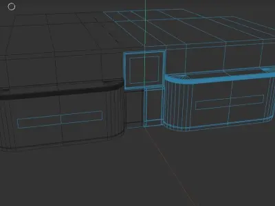 Vintage Clothes Storefront 3D model