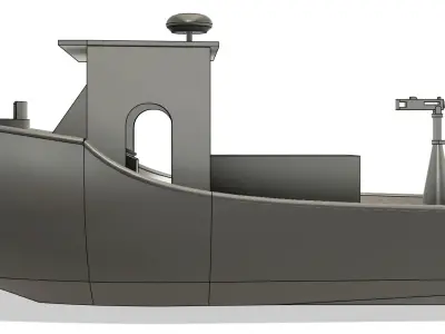 Pibby River Patrol Boat 3D print model