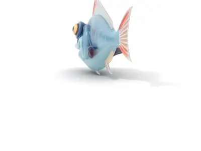 Cartoon Angler Fish D Model Pack Low-poly 3D model