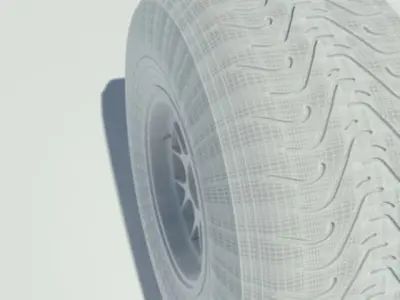 Pirelli tyre for intermediate weather conditions 3D model