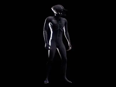 Homuncul1 Low-poly 3D model