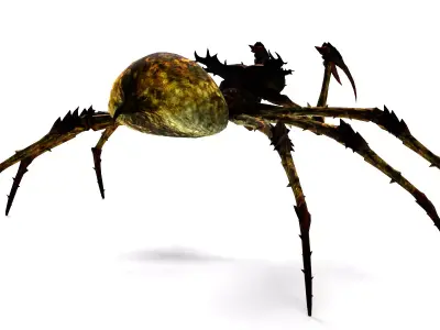 Rigged Monster Spider Horror Fantasy Creature 3D model