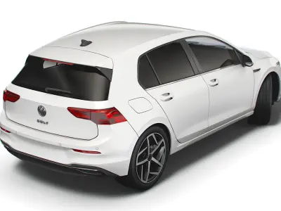 VW Golf Style 2021 3D model