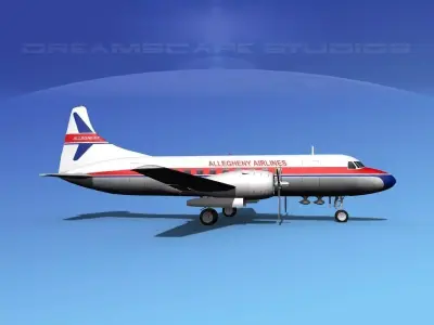 Convair CV-340 Allegheny 3D model