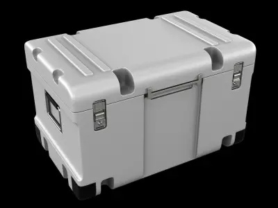 Sci-fi Box Low-poly 3D model 7