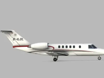 Cessna Citation CJ4 Low-poly 3D model