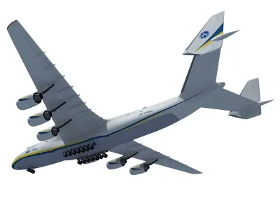 Ukrainian Jet  Antonov An-225  3D model