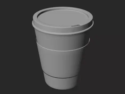 Coffee Cup Free low-poly 3D model get