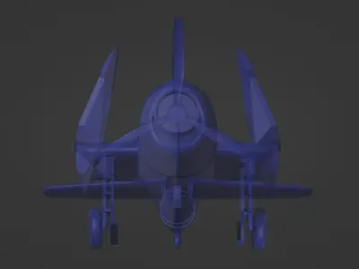 Grumman F6F Hellcat - 3d print 3D print model