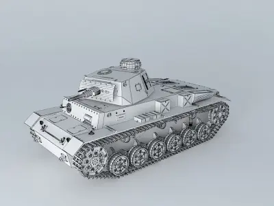 Panzer III Ausf F Sd.Kfz 141 3D model