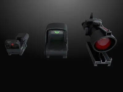 Colimator gameready pack Low-poly 3D model