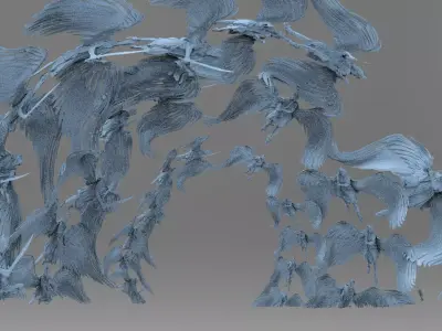 Dantes Angel Swarm Arch 1 3D model