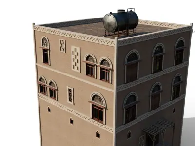 Small Yemen Apartment Low-poly 3D model