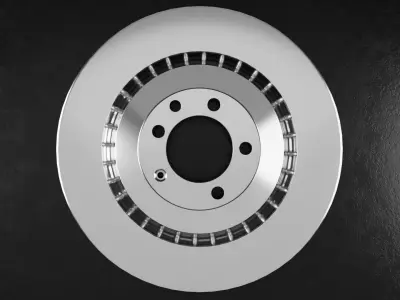 Car Brake Disc Type One 3D model