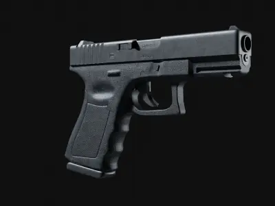 Glock 19 Semi Automatic Pistol 9mm Free low-poly 3D model