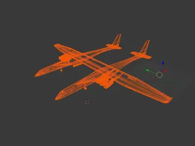 Stratolaunch airplane 3D model