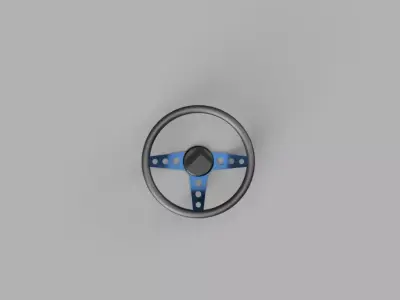  steering wheel Free low-poly 3D model