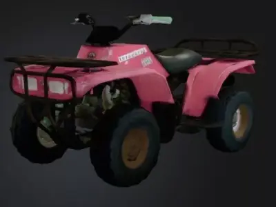 ATV Vehicle Low-poly 3D model