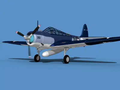Douglas TBD-1 Devestator V16 3D model