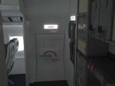 Airplane Cabin V3 3D model