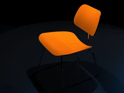 chair orange Free 3D model