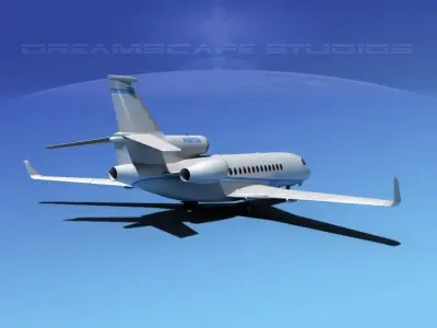 Dassault Falcon 7X V04 3D model